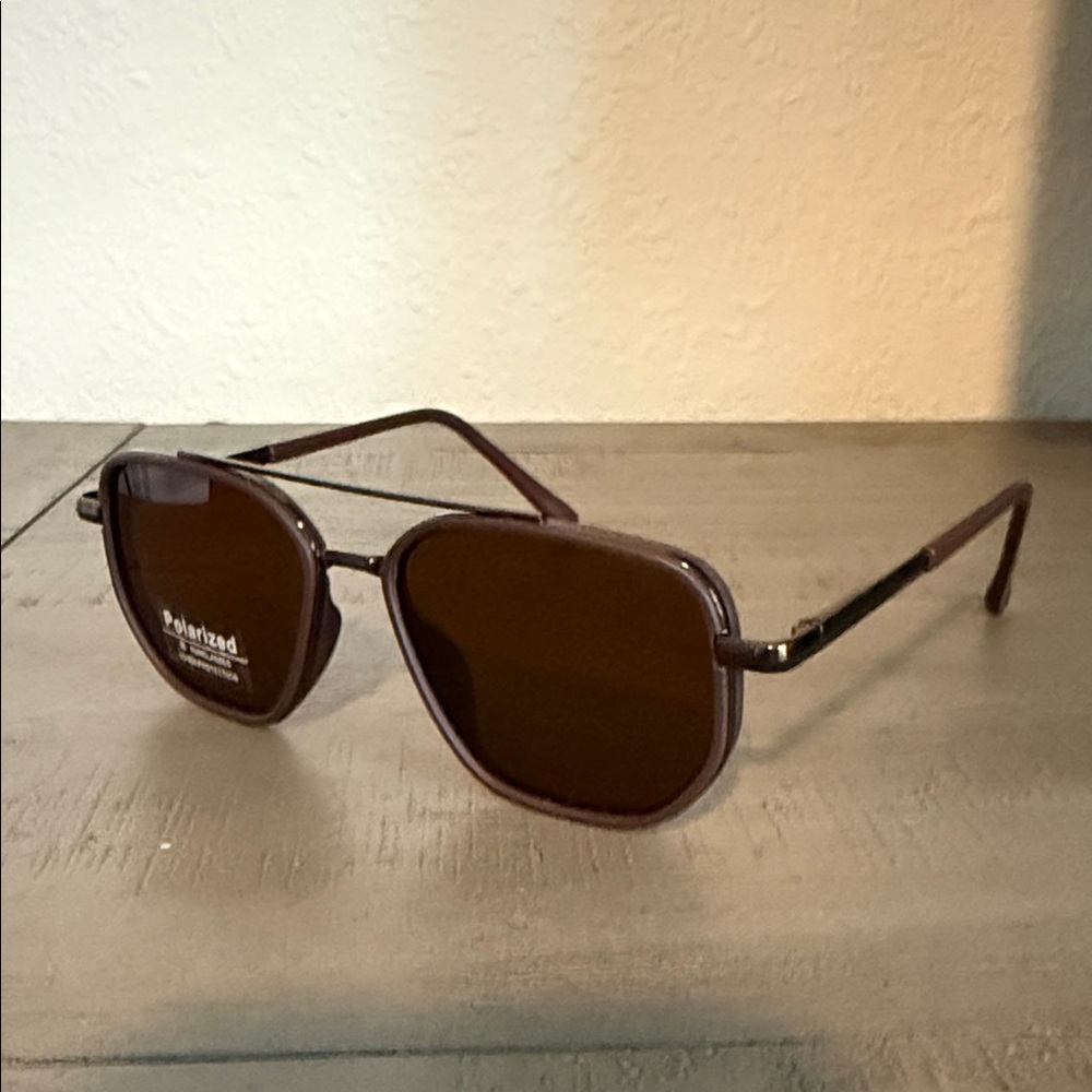 Glass Theory Dark Brown Polarized Sunglasses